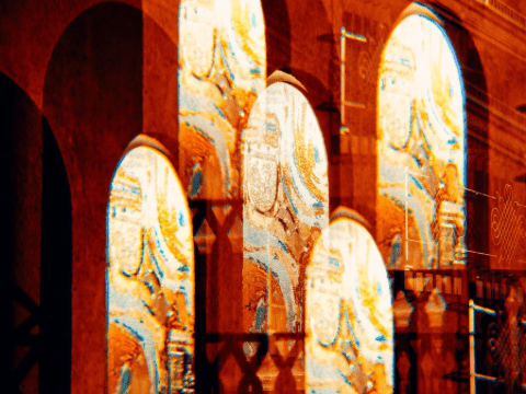 The same reflection in five mirrors.
