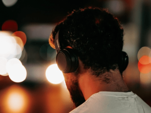 Man with headphones